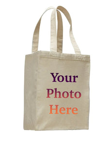 Custom printed Heavy Canvas Tote Bags, Small Size with Full Gusset