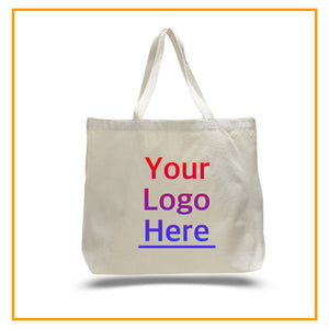 25 Pack Custom Printed Jumbo Large Size Canvas Tote Bags, Personalized Totes Wholesale