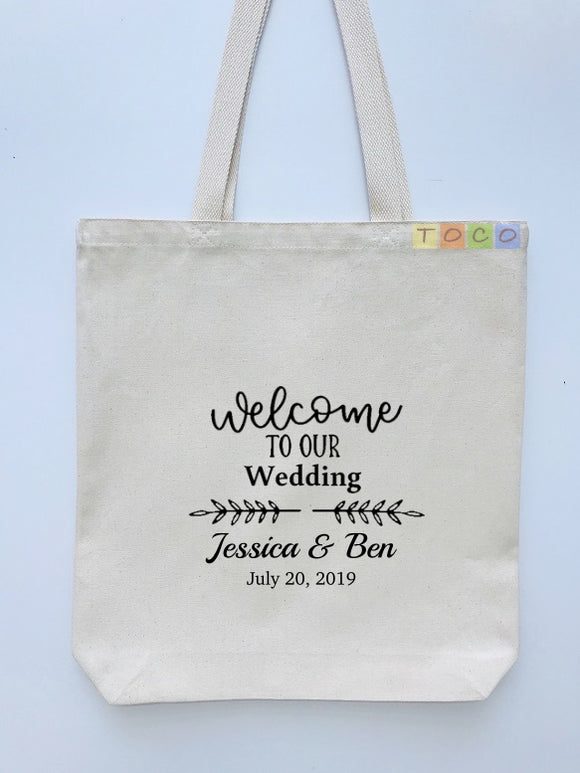 Wedding Welcome Tote Bags, Hotel Destination Guests WB04