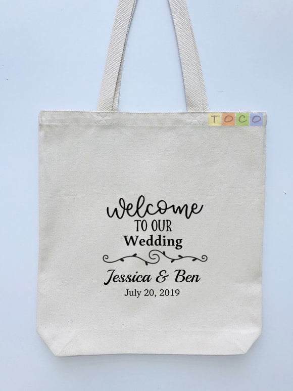 Wedding Welcome Tote Bags, Hotel Destination Guests WB05