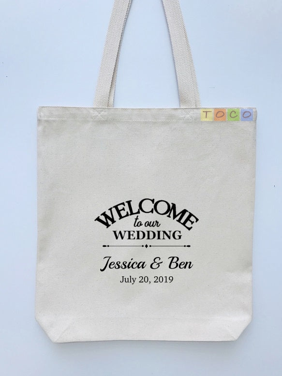 Wedding Welcome Canvas Tote Bags, Hotel Destination Guests WB09 ...