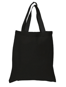 Wholesale Black Color Canvas Cotton Tote Bags