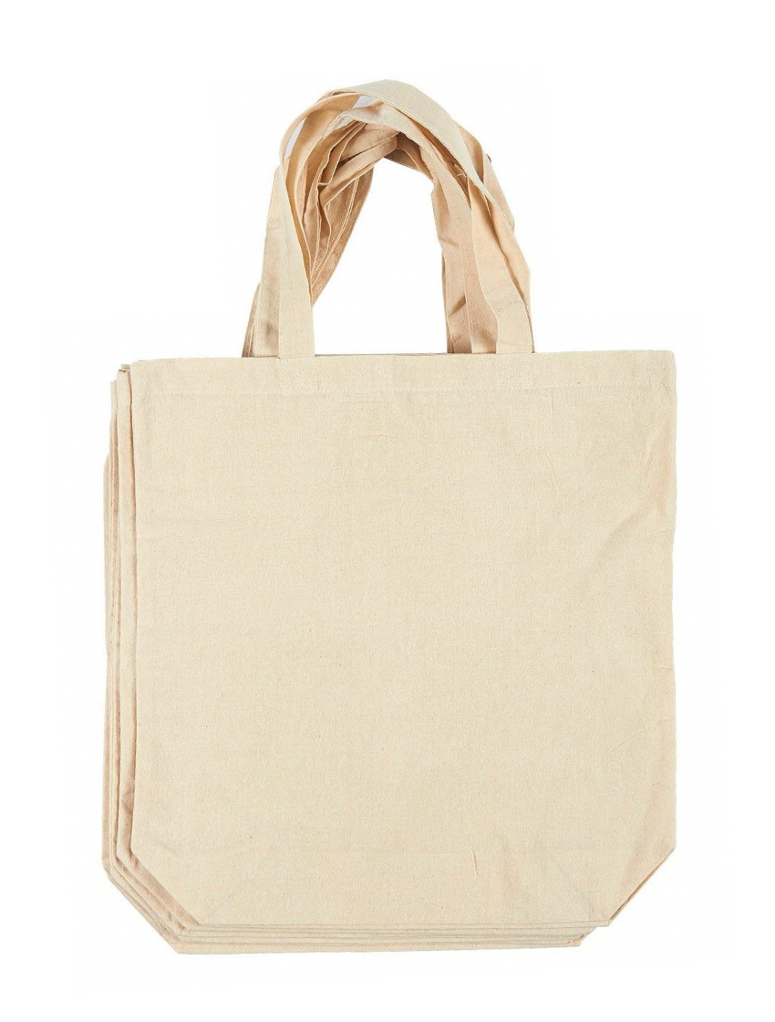 Tote Bag, Blank Canvas Tote Bags, 100% Cotton Canvas Tote Bags, Blank  Canvas Bags, Blank Arts and Crafts Bags 
