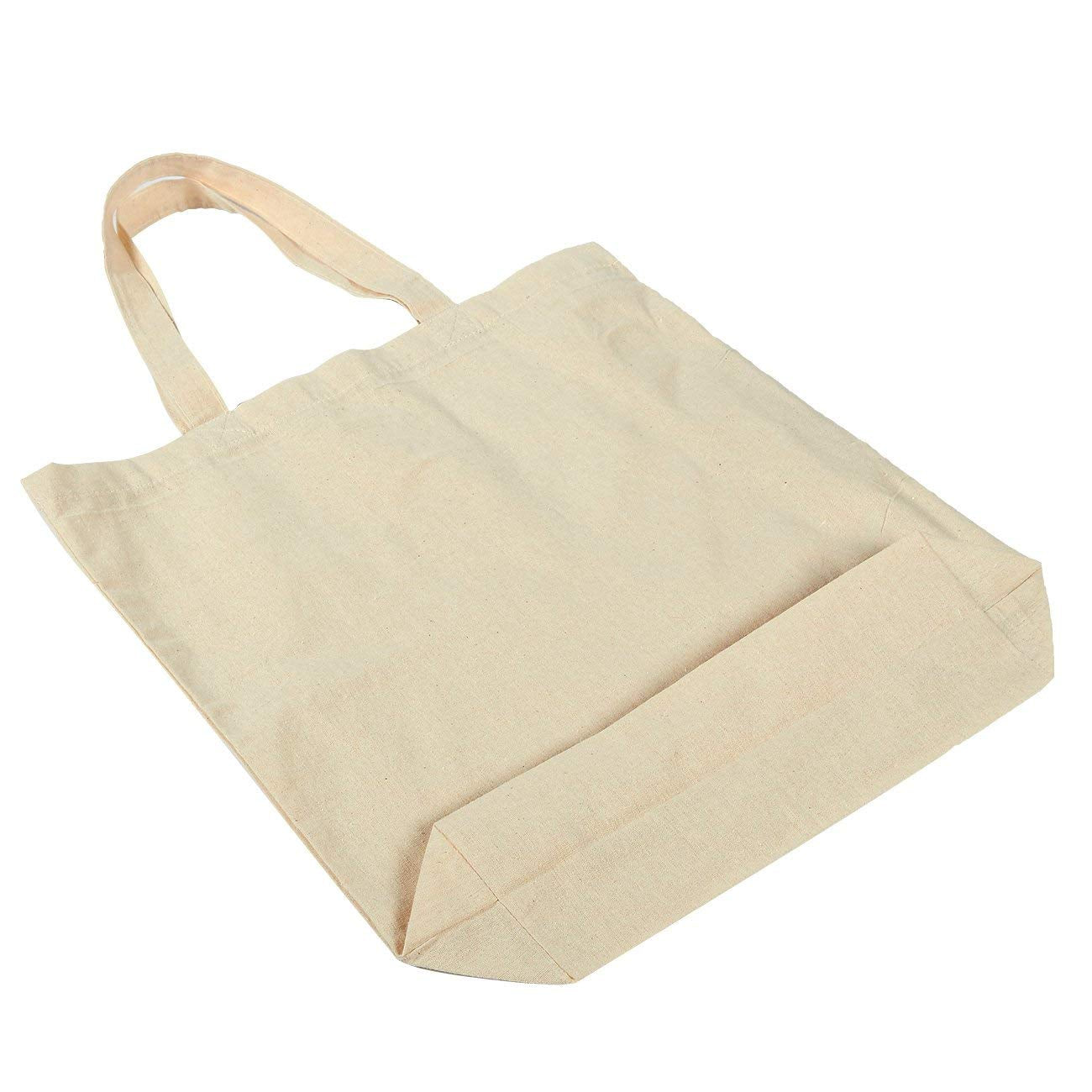 Economical Red Cotton Tote Bag.