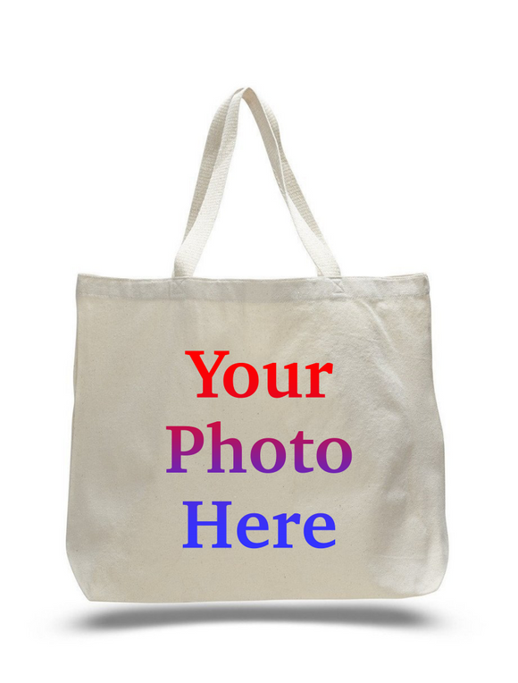 12 Pack Heavy Canvas Tote Bags, Large Size