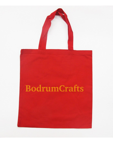 Red Color Heavy Duty Canvas Tote Bags, Everyday Totes Wholesale