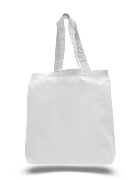 Wholesale White Canvas Cotton Plain Tote Bags Cheap Totes in Bulk