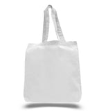 12 Eco Pack Wholesale Reusable Cotton Carry Tote Bags with Gusset