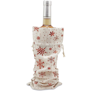 Cotton Canvas Muslin Wine Bags, Christmas Gifts, 12 Pack